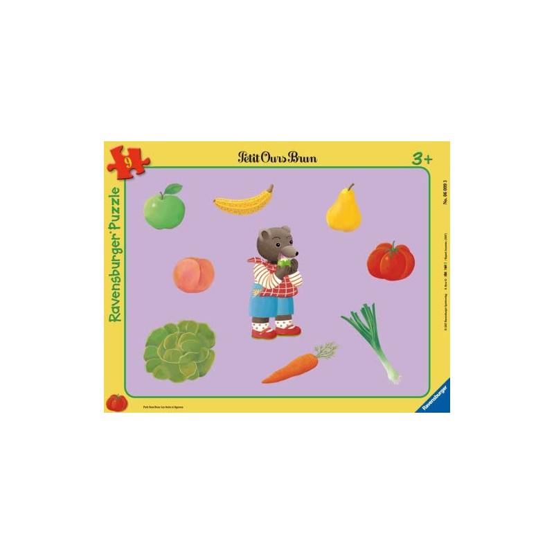 Ravensburger 60993 Puzzle 8 17 Pièces encastrement Les fruits et