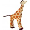 Holztiger - Figurine animal en bois - Petite girafe mangeant