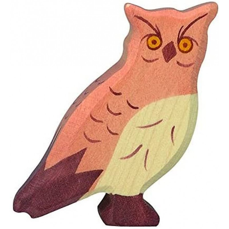 Holztiger - Figurine animal en bois - Hibou