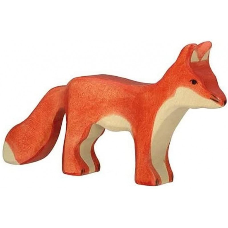 Holztiger - Figurine animal en bois - Renard debout