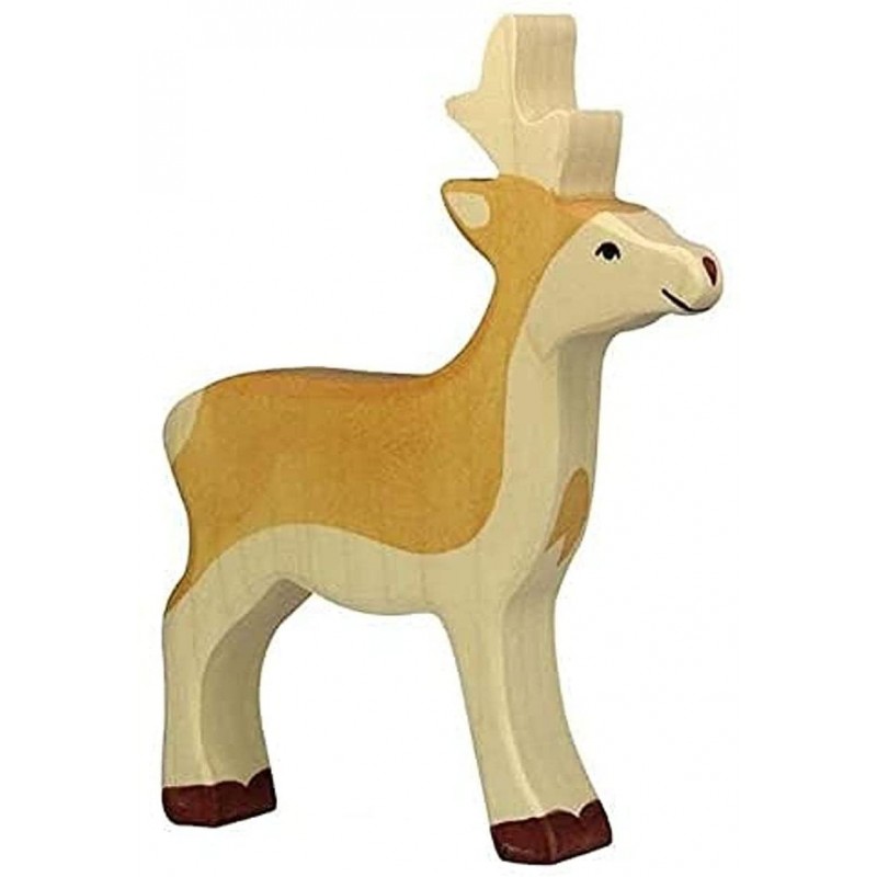 Holztiger - Figurine animal en bois - Jeune cerf