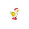 Holztiger - Figurine animal en bois - Poule jaune debout