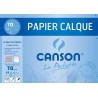 Canson - Beaux arts - Pochette de papier calque satin - 12 feuilles - A4 - 70 g/m2