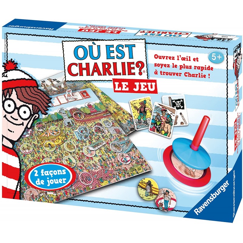 Ravensburger - Jeu éducatifs - Où est Charlie ? Le jeu