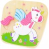 Ulysse - Puzzle d'encastrement en bois - Licorne