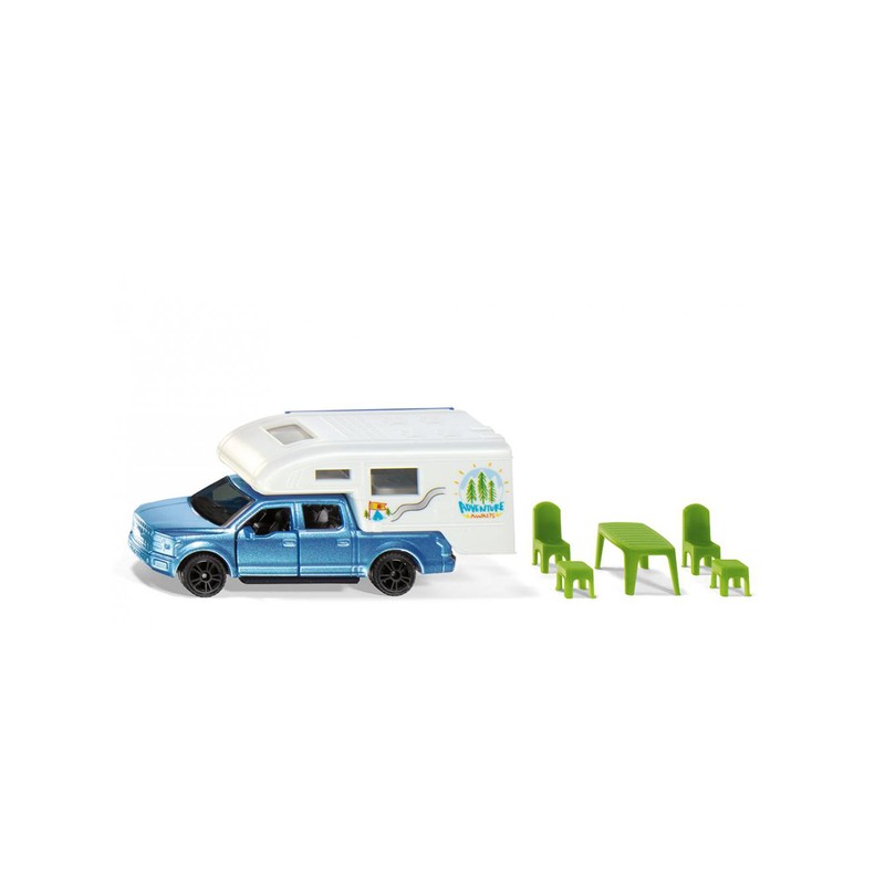 Siku - 1693 - Véhicule miniature - Ford F150 Pick-Up Camper