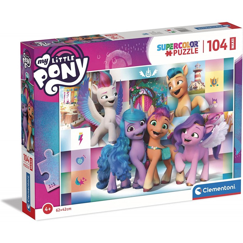 Clementoni - Puzzle 104 pièces - My Little Pony