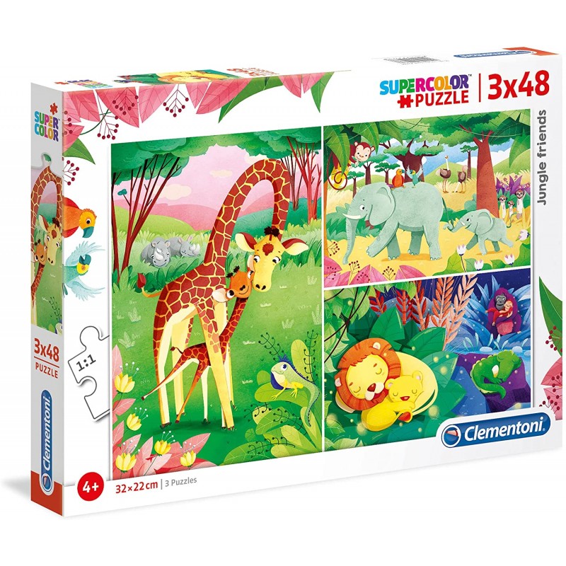 Puzzle les animaux de la jungle savane pour enfant