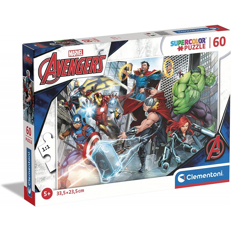 Clementoni - Puzzle 60 pièces - Les Avengers