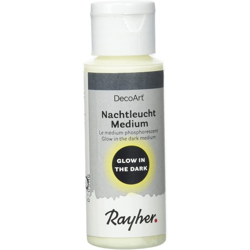 Rayher - Flacon de médium phosphorescent pour effets lumineux - 59 ml