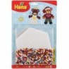 Hama - Perles - 4204 - Taille Midi - Blister Grand modèle et plaque hexagonale