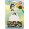 Hama - Perles - 4206 - Taille Midi - Blister Grand modèle et plaque hexagonale