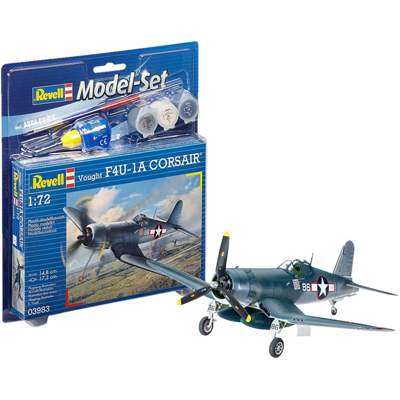 Revell - 63983 - Maquette avion - Starter Kit - Vought F4u-1d Corsair - 1:72