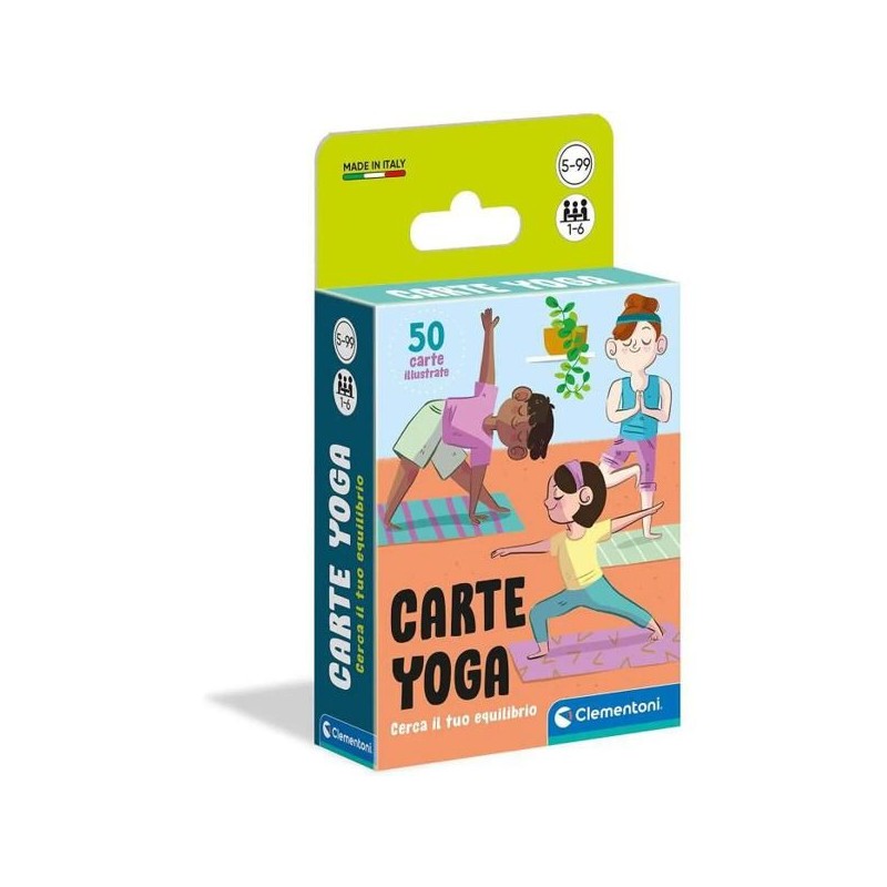 Clementoni - Jeu de société - Jeu de cartes - Yoga