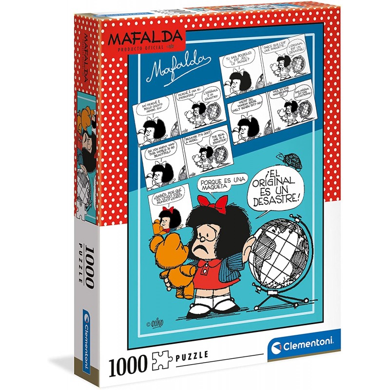 Clementoni - Puzzle 1000 pièces - Mafalda Comic Strip