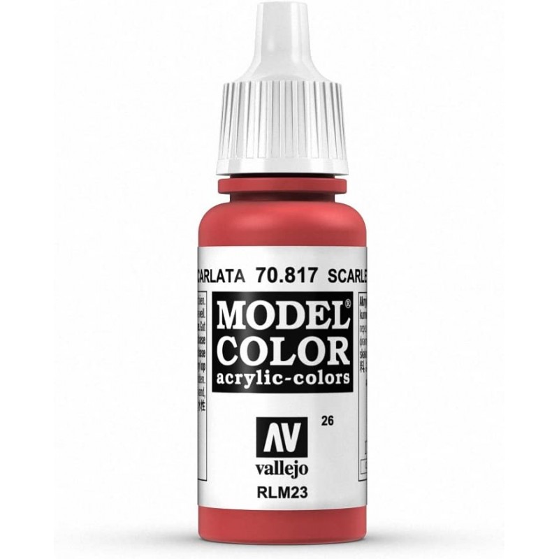 Prince August - Peinture acrylique - 817 - Rouge écarlate - 17 ml