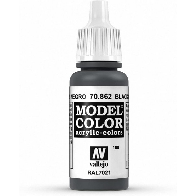 Prince August - Peinture acrylique - 862 - Noir gris - 17 ml