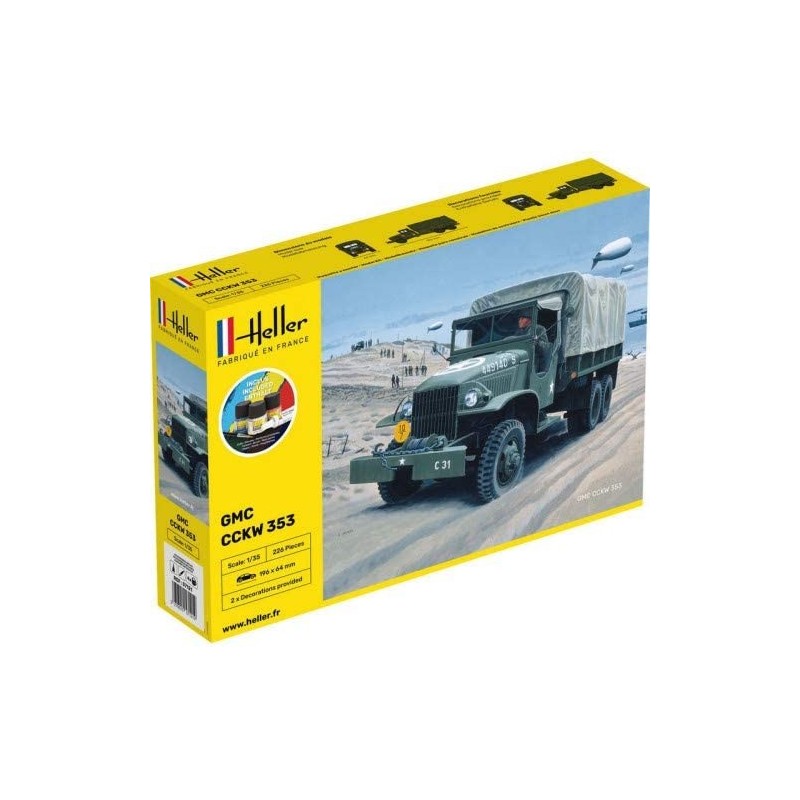 Heller - Maquette - Militaire - Starter Kit - GMC US Truck