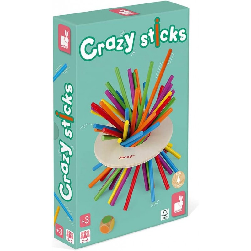 Janod - Jeu d'adresse - Crazy Sticks