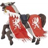 Papo - Figurine - 39388 - Médiéval fantastique - Cheval du roi au dragon rouge