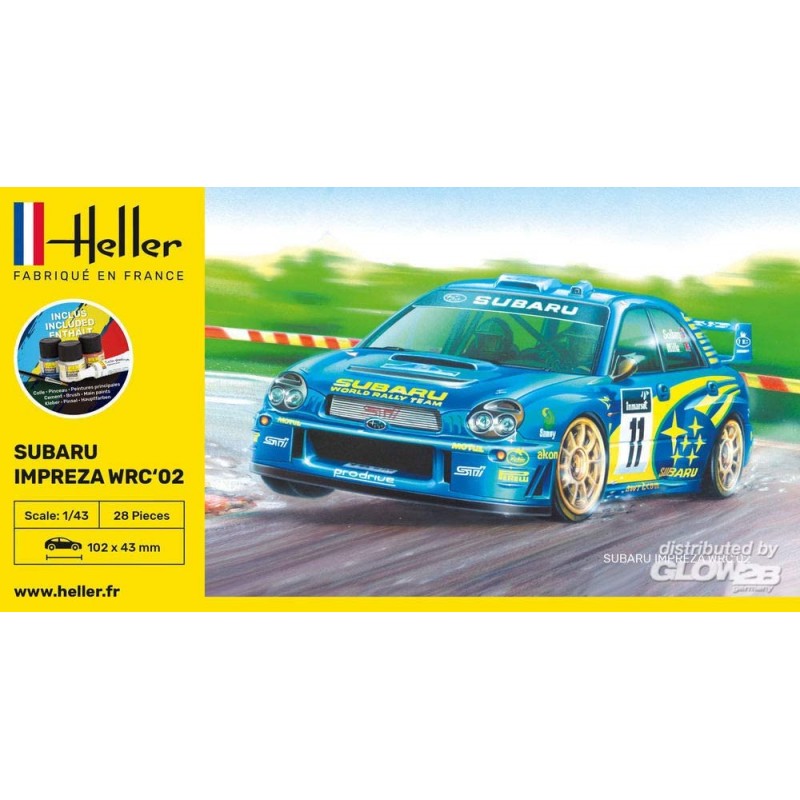 Heller - Maquette - Voiture - Starter Kit - Impreza WRC02