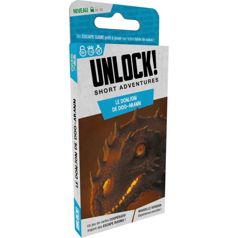 Asmodee - Jeu d'escape game - Unlock - Short Adventures - Le donjon de Doo-Arann