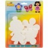 Hama - Perles - 4583 - Taille Midi - Plaques Blister Grand modèle papillon, fleur, poupée