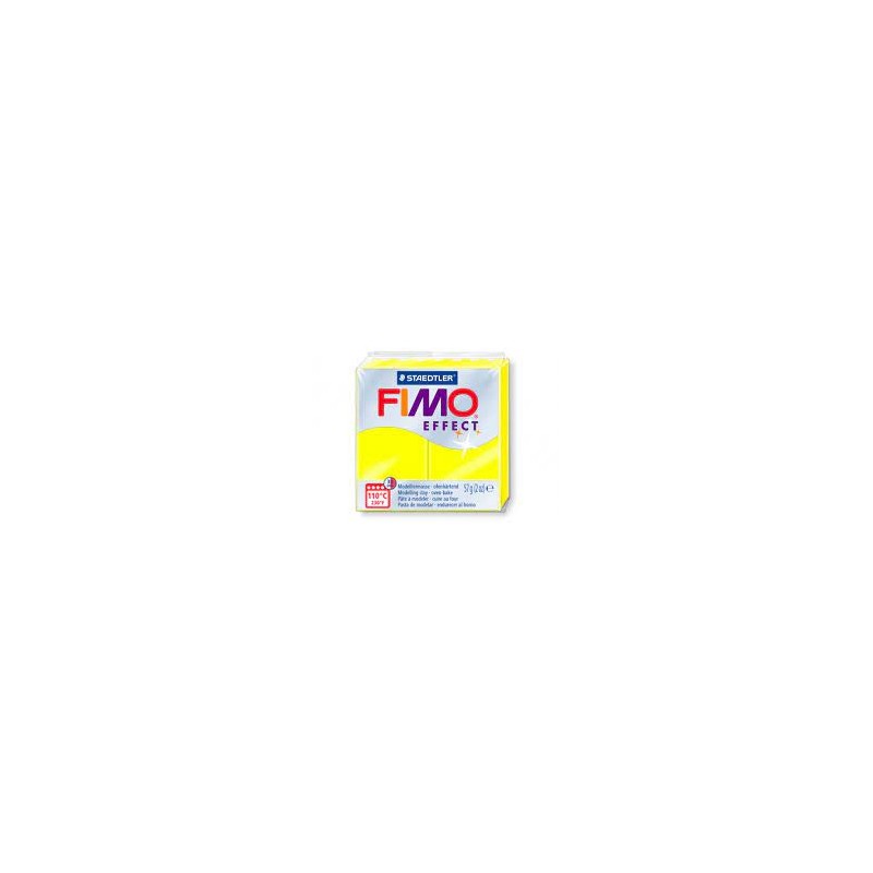 Graine Créative - Loisirs créatifs - Pâte FIMO Effect - Jaune néon - 57 g