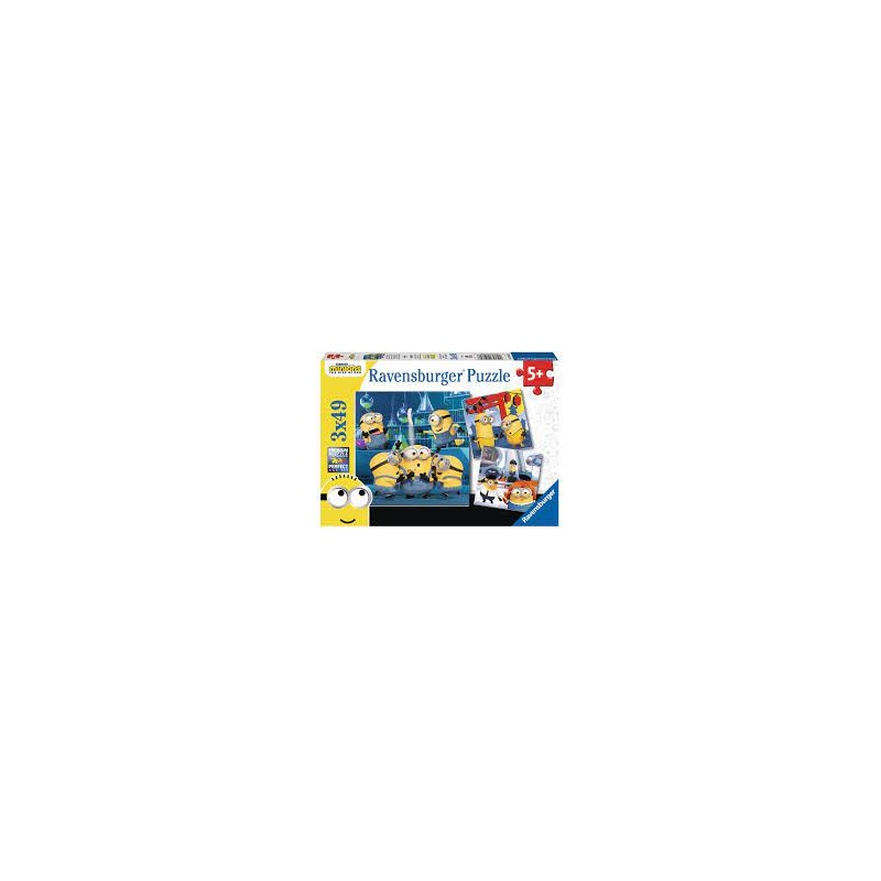 Ravensburger - Puzzles 3x49 pièces - Drôles de Minions - Minions 2