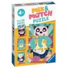 Ravensburger - Puzzles Mix et Match 3x24 pièces - Les animaux rigolos