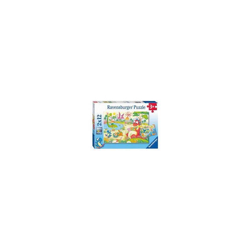 Ravensburger - Puzzles 2x12 pièces - Mes dinos préférés