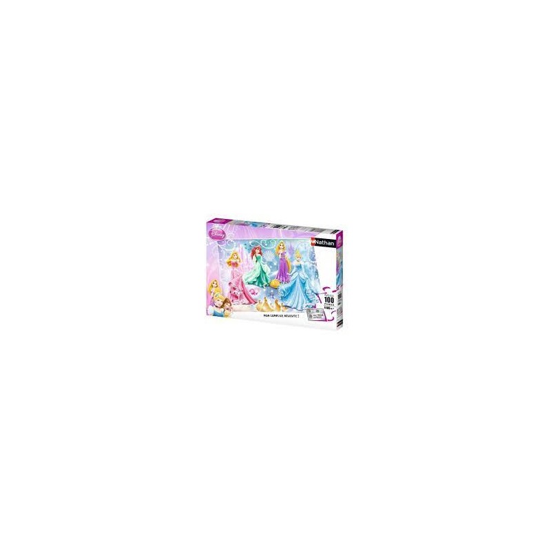 Nathan - Puzzle 100 pièces - Princesses étincelantes - Disney Princesses