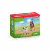 Schleich - 42577 - Farm World - Equipe de Cowboy et leurs lassos