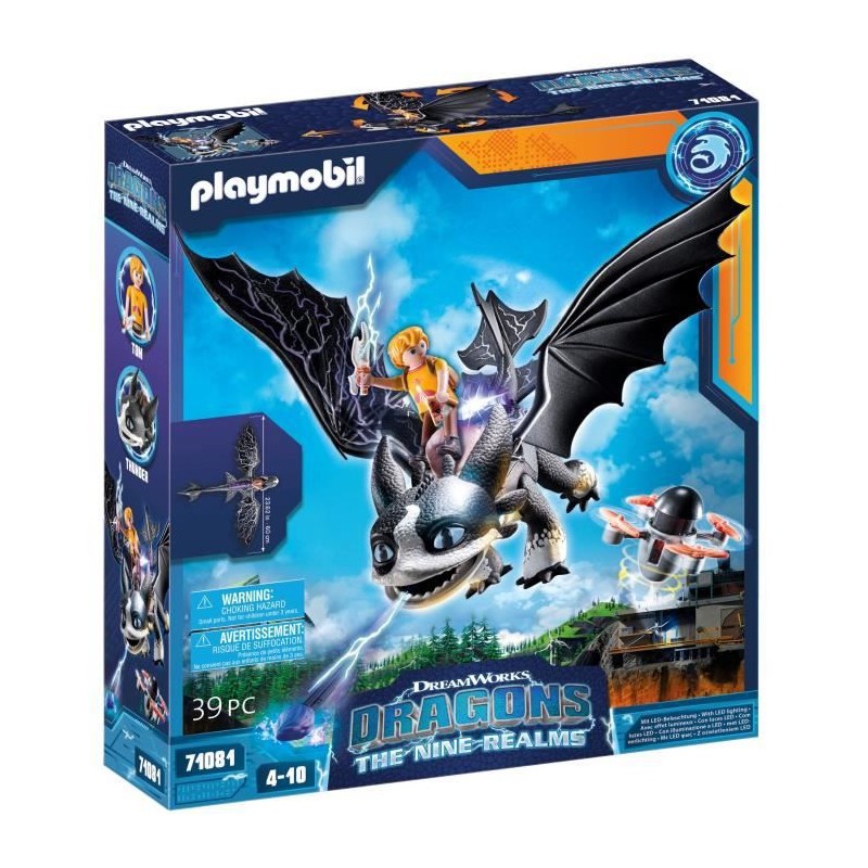 Playmobil - 71081 - Dragons Nine Realms - Thunder et Tom