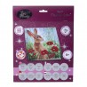 OZ - Loisirs créatifs - Crystal Art - Kit carte broderie diamant 18x18cm Lapin