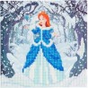 OZ - Loisirs créatifs - Crystal Art - Kit carte broderie diamant 18x18cm Princesse