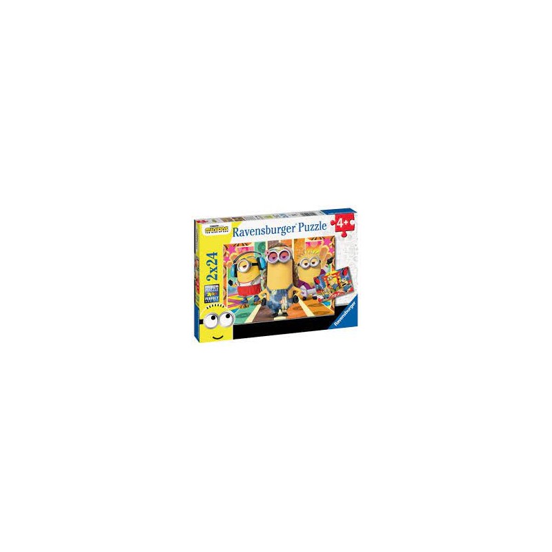 Ravensburger - Puzzles 2x24 pièces - Les Minions en action - Minions 2