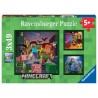 Ravensburger - Puzzles 3x49 pièces - Biomes de Minecraft