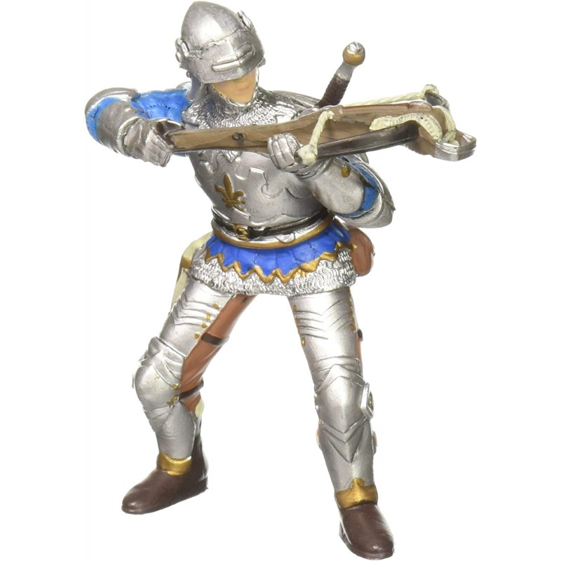 Papo - Figurine - 39753 - Médiéval fantastique - Arbalétrier bleu en armure