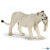 Papo - Figurine - 50203 - La vie sauvage - Lionne blanche avec lionceau