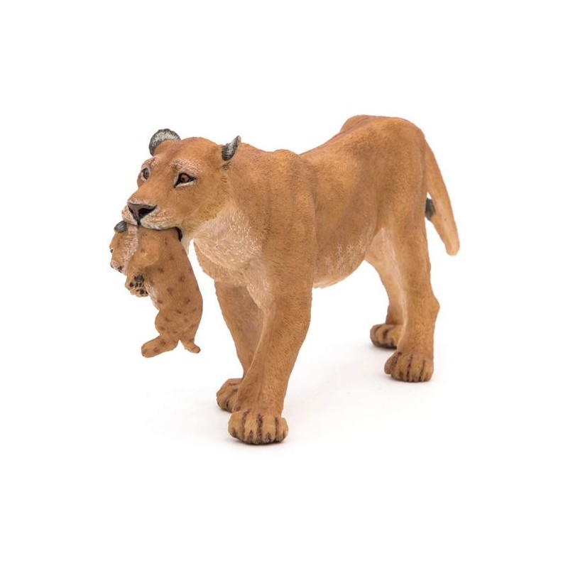 Papo - Figurine - 50043 - La vie sauvage - Lionne avec lionceau