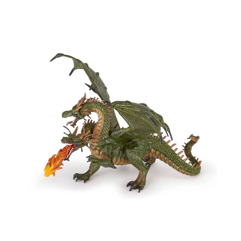 Papo - Figurine - 36019 - Médiéval fantastique - Dragon deux têtes