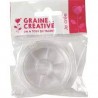 Graine Créative - Loisirs créatifs - Bobine de fil nylon transparent 0,5mm - 5 mètres