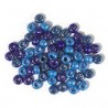 Rayher - Boîte de perles en verre opaques à grand trou - Bleu - 5,4 mm - 55 grammes