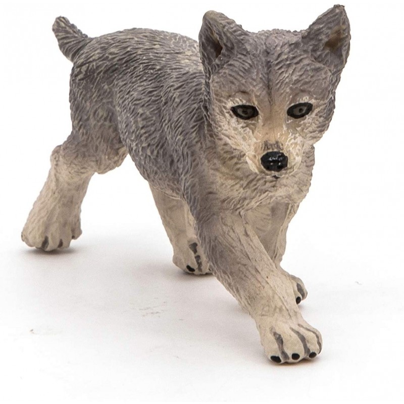 Papo - Figurine - 50162 - La vie sauvage - Louveteau gris