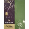 Canson - Blister de 5 cartes pliées mi teintes - Vert pomme - 105x148 mm - 160g/m2