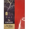 Canson - Blister de 5 cartes pliées mi teintes - Coquelicot - 105x148 mm - 160g/m2