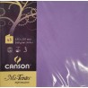 Canson - Blister de 5 cartes pliées mi teintes - Myrtille - 135x135 mm - 160g/m2