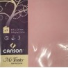 Canson - Blister de 5 cartes pliées mi teintes - Rose foncé - 135x135 mm - 160g/m2