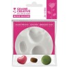 Graine Créative - Loisirs créatifs - Moule en silicone mini - thème macaron